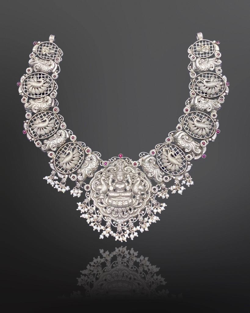 Heavy silver Necklace | Vijay Lakshmi Jewellers